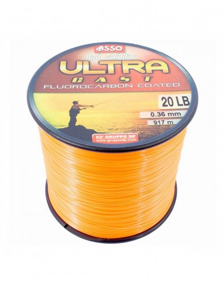 Fir Monofilament Asso Ultra Cast Orange, 1000m