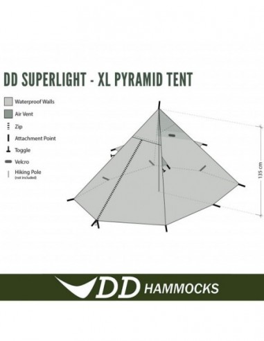 Cort DD Hammocks SuperLight Pyramid Tent XL