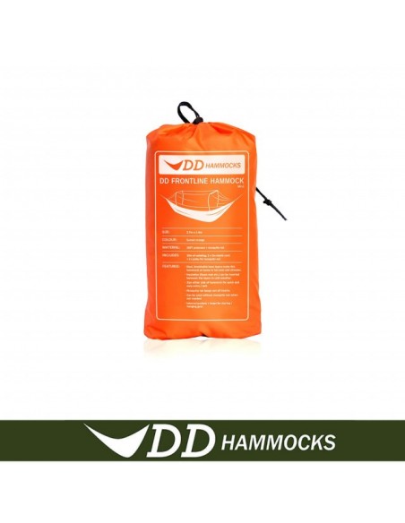 Hamac DD Hammocks Frontline Sunset Orange, 2.7x1.4m Hamac DD Hammocks Frontline Sunset Orange, 2.7x1.4m