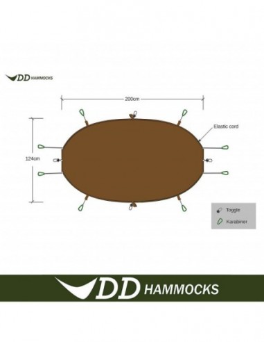 Patura termoizolanta pentru cort DD Hammocks Coyote Brown