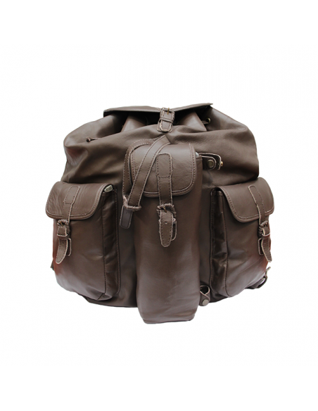 Rucsac de Piele Arrow, 3 Buzunare Exterioare Rucsac de Piele Arrow, 3 Buzunare Exterioare