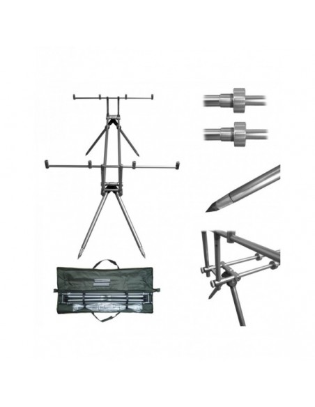 Rod Pod Hakuyo din Aluminiu RP 145, 4 posturi Rod Pod Hakuyo din Aluminiu RP 145, 4 posturi