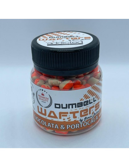 Dumbell Wafters Addicted Carp Baits, Ciocolata&Portocala, 6mm, 60ml