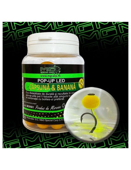 Pop-Up MG Special LED, Capsuna Banana, 10-14mm, 35g Pop-Up MG Special LED, Capsuna Banana, 10-14mm, 35g