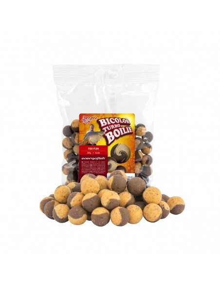 Boilies Benzar Mix Turbo Bicolor, Prune Peste, 20mm, 250gr Boilies Benzar Mix Turbo Bicolor, Prune Peste, 20mm, 250gr