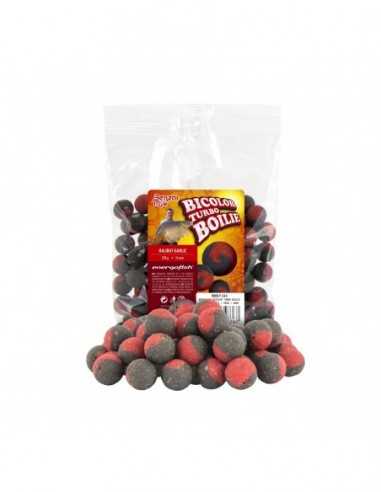 Boilies Benzar Mix Turbo Bicolor, Halibut Usturoi, 16mm, 250gr