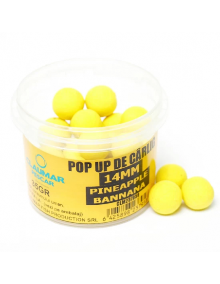 Pop Up Claumar, Pineapple And Banana, 14mm, 35gr Pop Up Claumar, Pineapple And Banana, 14mm, 35gr