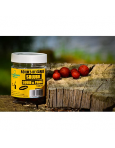 Boilies Claumar Fishmeal Solubil, Squid Pruna, 20mm, 100gr