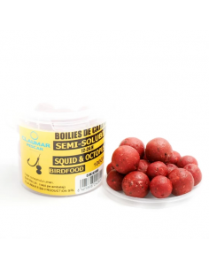 Boilies Claumar Birdfood Semi-solubil, Squid & Octopus, 16-18-20mm, 100gr