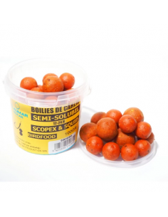 Boilies Claumar Birdfood Semi-solubil, Scopex & Squid, 16-18-20mm, 100gr