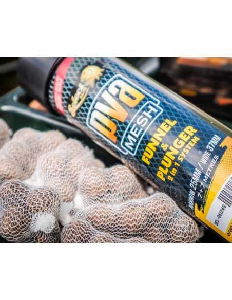 PVA Mesh Select Baits Funnel and Plunger 2 in 1 System, 25-37mm, 7m