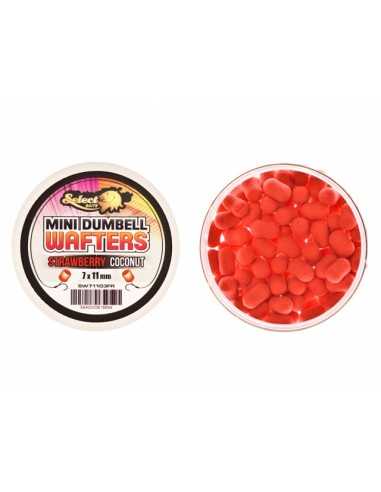 Wafters Select Baits Mini Dumbells, Strawberry and Coconut, 7x11mm, 45g