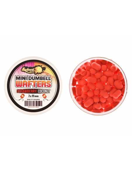 Wafters Select Baits Mini Dumbells, Strawberry and Coconut, 7x11mm, 45g Wafters Select Baits Mini Dumbells, Strawberry and Coconut, 7x11mm, 45g