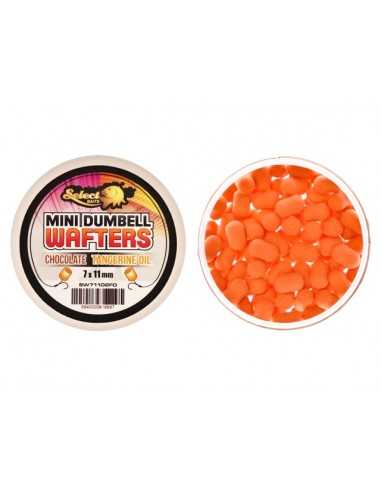 Wafters Select Baits Mini Dumbells, Chocolate and Tangerine Oil, 7x11mm, 45g