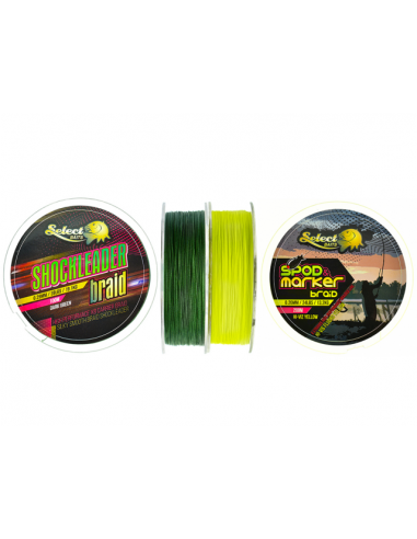 Fir Textil Select Baits Shockleader X8 Braid Yellow, 200m