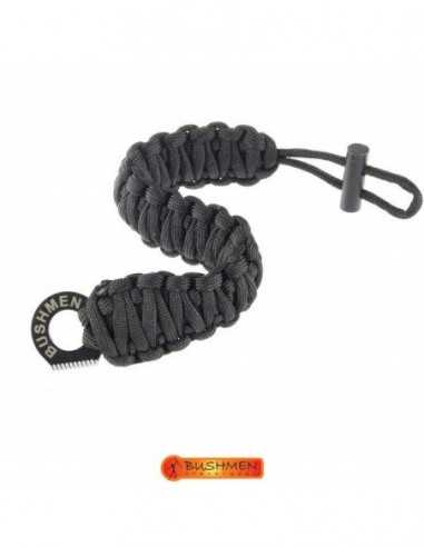 Bratara de supravietuire din paracord Negru Bushmen, 6m