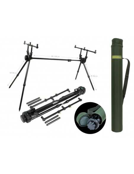 Rod Pod Carp Academy Tub Verde, 3 posturi Rod Pod Carp Academy Tub Verde, 3 posturi
