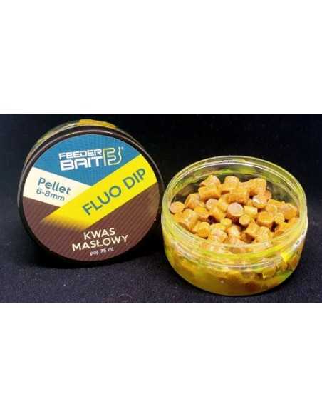Peleti Feeder Bait Fluo Dip, N-butiric, 6-8mm, 75ml Peleti Feeder Bait Fluo Dip, N-butiric, 6-8mm, 75ml