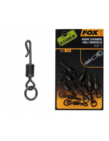 Agrafa Rapida Fox Edges Kwik Change Heli Swivels, Nr.7, 10buc/plic Agrafa Rapida Fox Edges Kwik Change Heli Swivels, Nr.7, 10buc/plic