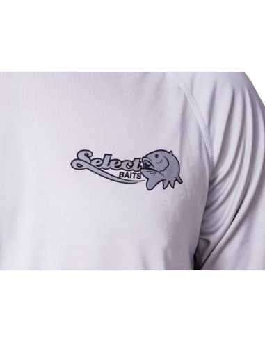 Bluza Select Baits UV Long Sleeve Hoodie UPF 50+ Light Grey