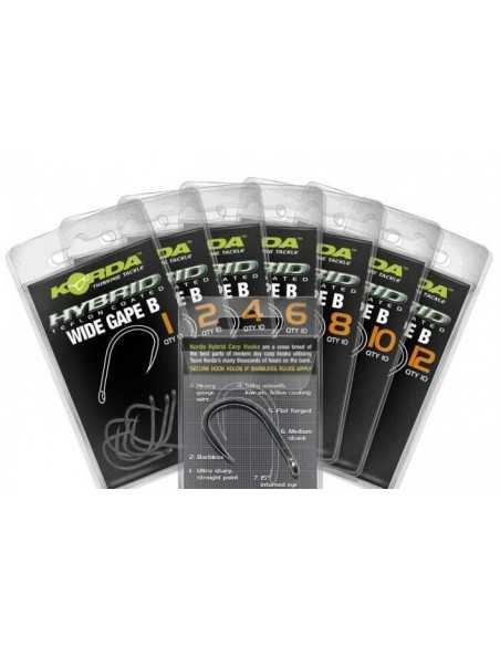 Carlige Korda Wide Gape Barbless, Nr.6, 10buc/plic Carlige Korda Wide Gape Barbless, Nr.6, 10buc/plic