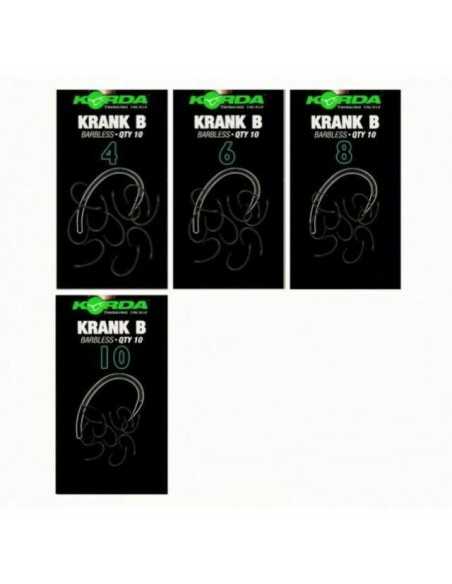 Carlige Korda Krank Barbless, Nr.10, 10buc/plic Carlige Korda Krank Barbless, Nr.10, 10buc/plic