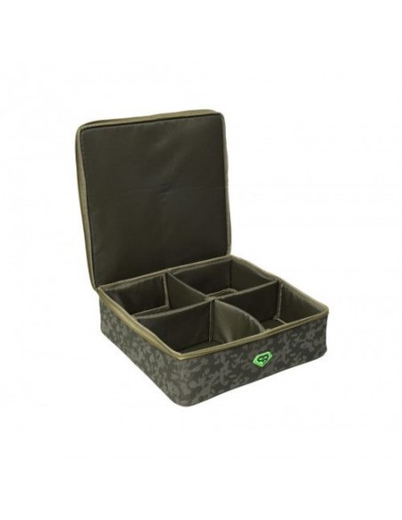 Geanta mulinete Carp Pro Big Pit, 4 compartimente, 40x40x12cm