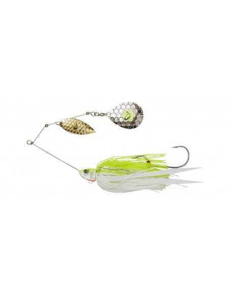Spinnerbait Savage Gear Da Bush Sinking, Culoare Yellow White Silver, 14cm, 21gr