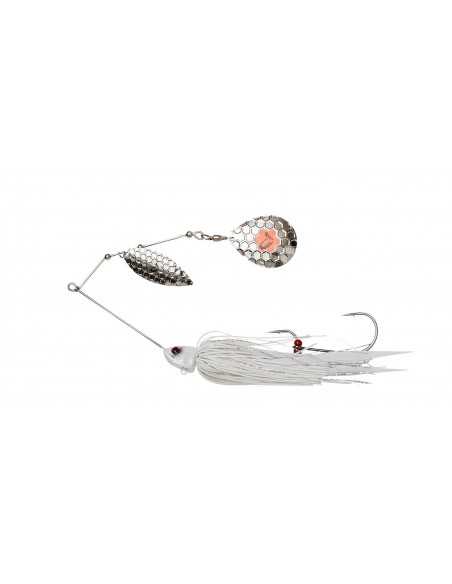 Spinnerbait Savage Gear Da Bush Sinking, White Silver, 16cm, 32gr
