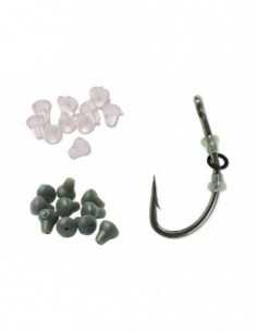 Opritoare Carp Spirit Rig Ring Stop, Kaki, 10buc/plic