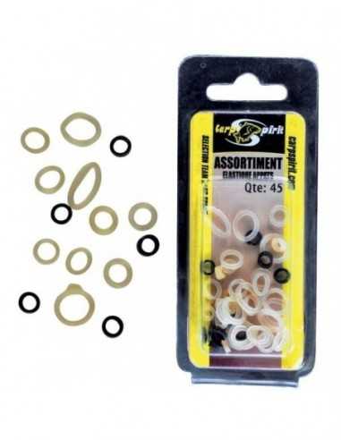 Inele Elastice Carp Spirit Diverse Diametre, 45buc/plic