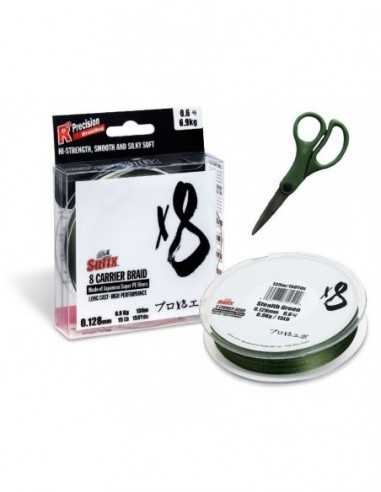 Fir Textil Sufix Carrier Braid X8 Stealth Green 135m + Forfecuta