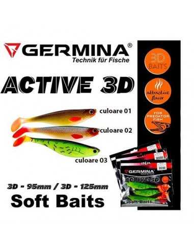 Shad Germina Active 3D, Culoare 03, 9.5cm, 3buc/plic