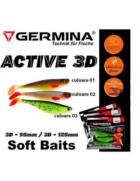 Shad Germina Active 3D, Culoare 03, 9.5cm, 3buc/plic