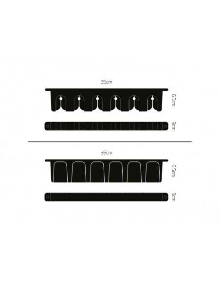 Suport pentru lansete Delphin WallHOLD, 35x6.5x3cm