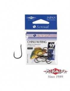 Carlige Mikado Sensual Chinu W/Ring Black Nickel, 10buc/plic