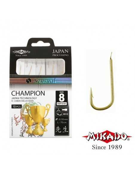 Carlige Legate Mikado Sensual Champion, 0.10mm, Nr.12, 10buc/plic
