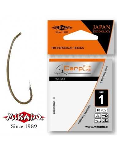 Carlige Mikado Carp Fine Line, 10buc/plic
