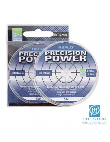 Fir Monofilament Preston Reflo Precision Power, 0.07mm, 50m