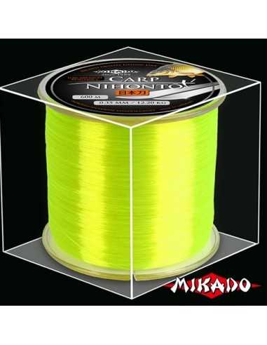 Fir Monofilament Mikado Nihonto Carp, Galben Fluo, 600m