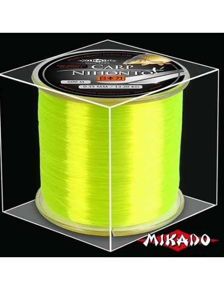 Fir Monofilament Mikado Nihonto Carp, Galben Fluo, 600m Fir Monofilament Mikado Nihonto Carp, Galben Fluo, 600m