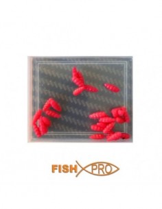Viermi Artificiali Fish Pro, Pinki, 0.5cm, Soft Rosii, 30Buc