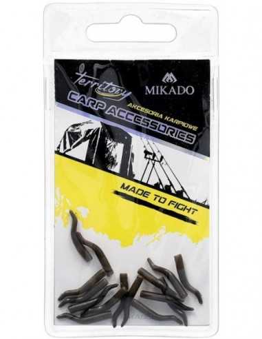 Aliniator Carlig Crap Mikado, Marime L, Transparent Brown, 15buc