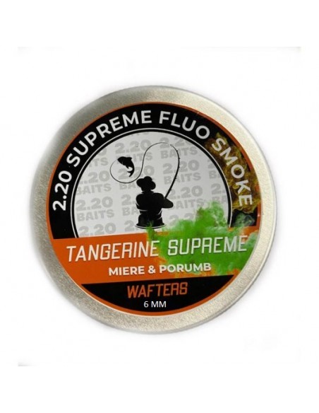 Wafters 2.20 Baits Supreme Fluo Smoke Tangerine, Miere & Porumb, 6mm, 50gr