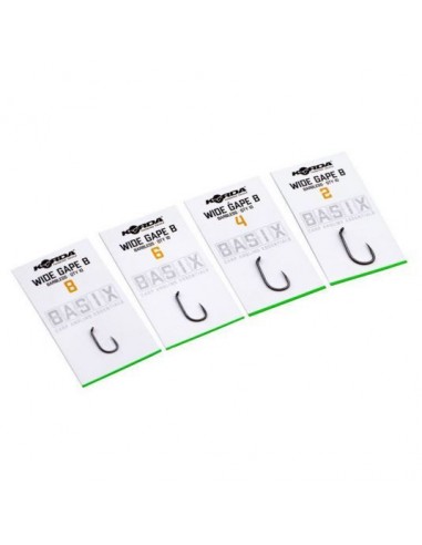 Carlige Korda Basix Wide Gape, 10buc/plic