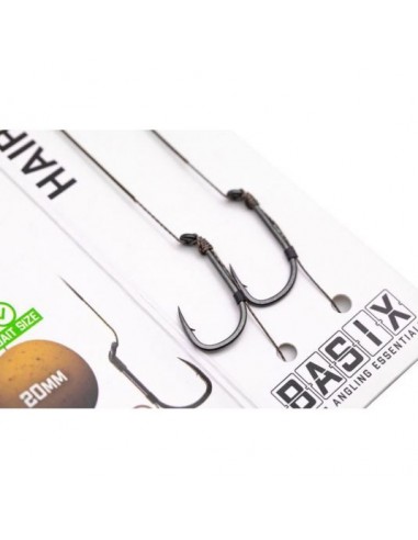 Montura Korda Basix Hair Rigs Wide Gape, Nr.4, 25lbs, 2buc/plic
