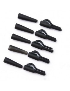 Kit plumb pierdut Mostiro Lead Clip and Sleeve, Black, 5seturi/plic