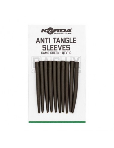 Con antitangle Korda Basix Sleeves, Camo Green, 10buc/plic