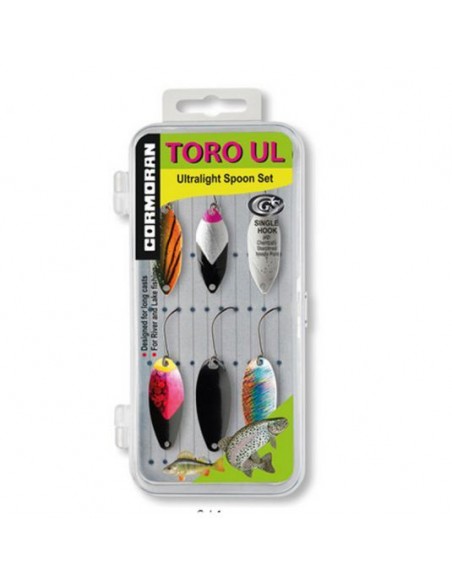 Set linguri oscilante Cormoran Toro UL Trout Spoon, Set 1