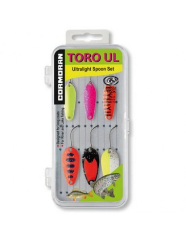 Set linguri oscilante Cormoran Toro UL Trout Spoon, Set 2